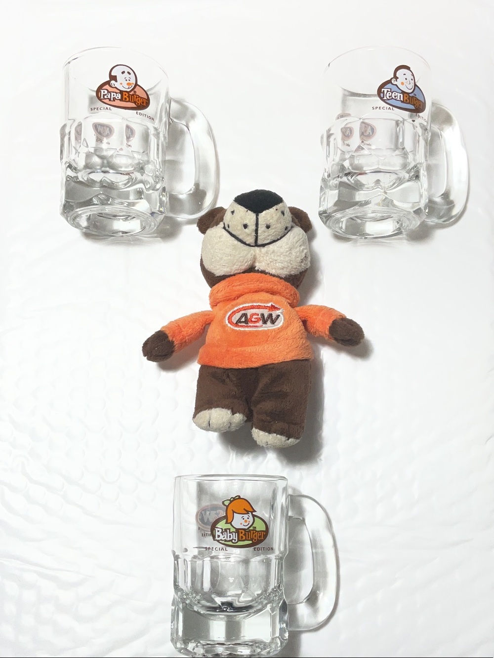 A&W mini mug burger family